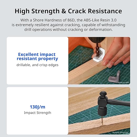ANYCUBIC ABS-Like Resin 3.0, Upgraded 14K 3D Printer Resin