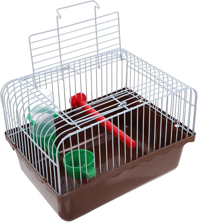 BESPORTBLE Portable Bird Cage for Lovebirds Spacious Travel Carrier with Perch Food Box Waterer Lightweight Convenient Cage for Parrots Small Pets for Outdoor Use