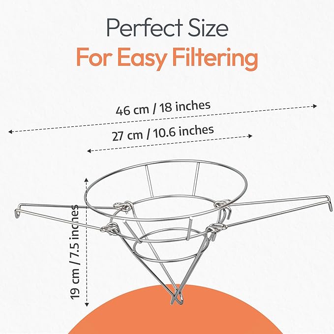 Cleaner Syrup, Better Filtration – Stainless Steel Cone Filter Holder