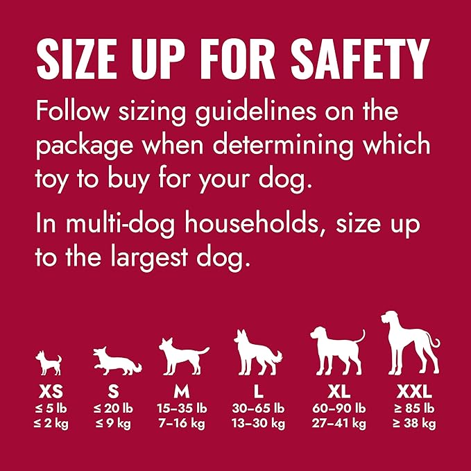 KONG Classic Stuffable Dog Toy - Fetch & Chew Toy for Dogs - Treat-Filling Capabilities & Erratic Bounce for Extended Play Time - Durable Natural Rubber Material - for Extra Large Dogs (Pack of 2)