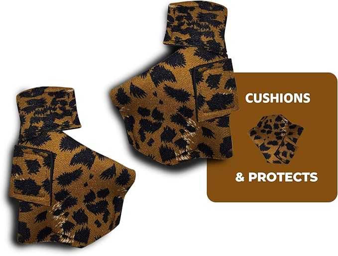 Duck Shoes for Injured Feet – Protective Neoprene Footwear for Ducks, Protective Shoes for Birds with Injured feet, Bumblefoot Relief - Small, 2.5’’ Max. Inside Width - Leopard