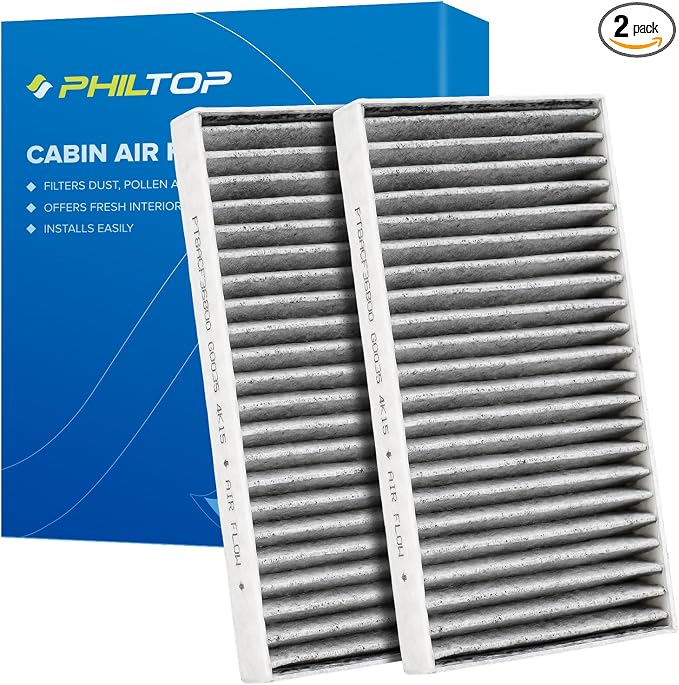PHILTOP Cabin Air Filter w/Activated Carbon, Compatible
