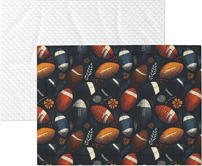 Waterproof Dog Blanket Soft Pet Blanket for Puppy Cat, Fleece Cat Throw Blankets for Furniture Bed Couch Sofa Reversible - Football