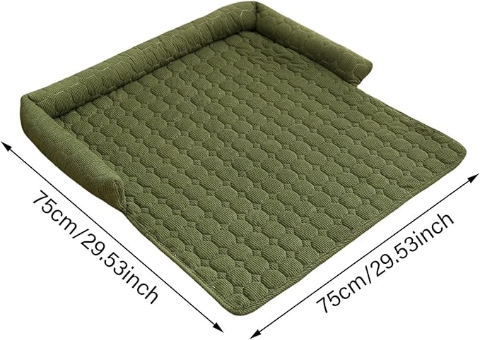 Luxurious Calming Dogs/Cats Bed Mats, Dog Couch Covers Protector, Dog Bed Fluffy Plush Mat for Furniture Protector with Removable Washable Cover for Large Medium Small Dogs and Cats (Light Gray)
