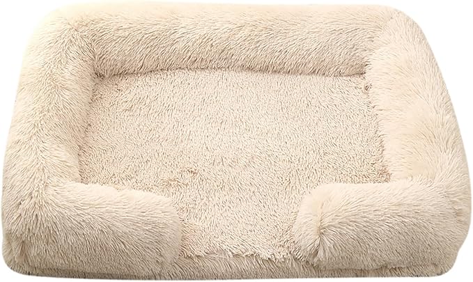 Dog Beds Large Sized dog Orthopedic, Sofa Dog Bed with Waterproof Lining and Nonskid Bottom, Rectangle Washable Dog Bed for Medium Small Dogs and Cats Comfortable ( Color : Brown3 , Size : 43 x 27" )