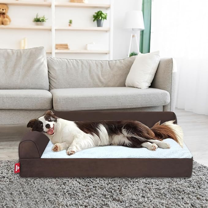 Orthopedic Dog Bed,Washable Comfortable Pet Beds with Removable Cushion&Nonskid Bottom,Sofa Couch Dog Bed Pillow Ultra Plush Mattress Pet Bed for Dogs Cats
