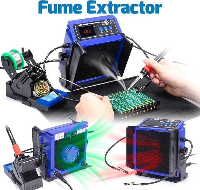 WEP 948DQ-III Fume Extractor Double Filtering