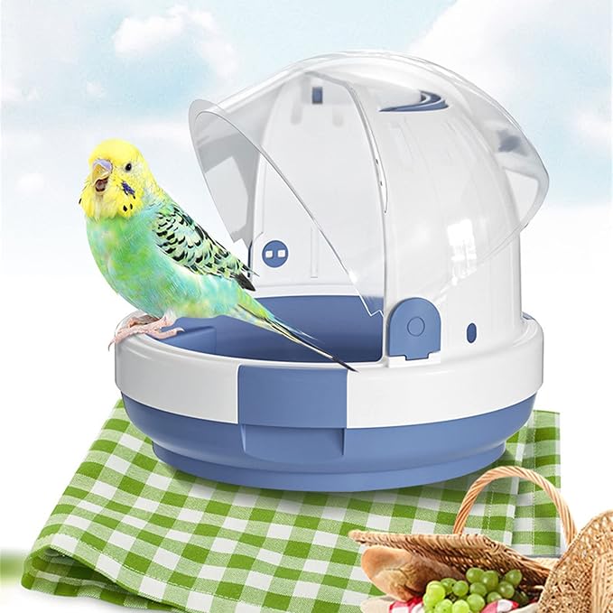 Portable Clear Bird Parrots Transport Cage Window Carrier Bag Breathable Bird Carrier Travel Bag