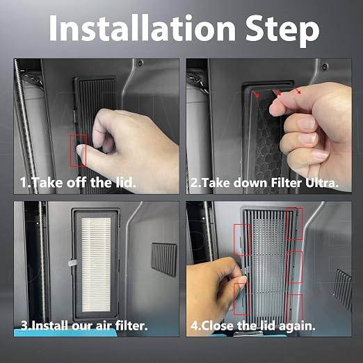 2 Pack HEPA 13 Activated Carbon Air Filter