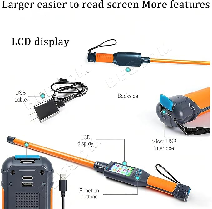 Pet Chip Reader,Pet Microchip Scanner Reader,134.2KHz RFID,20000 Data Storage,30s Auto Power Off,ISO11784/85, for Dog Cat Pig Livestock Identification
