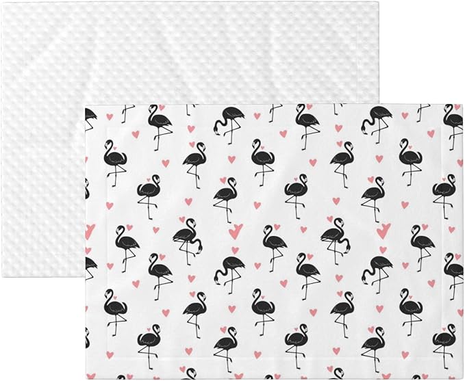 Pet Blanket for Travel and Home, Flamingo, Reversible Plush Dot Design with Soft Grip Texture on One Side Perfect for Car Seats Moving Vehicles