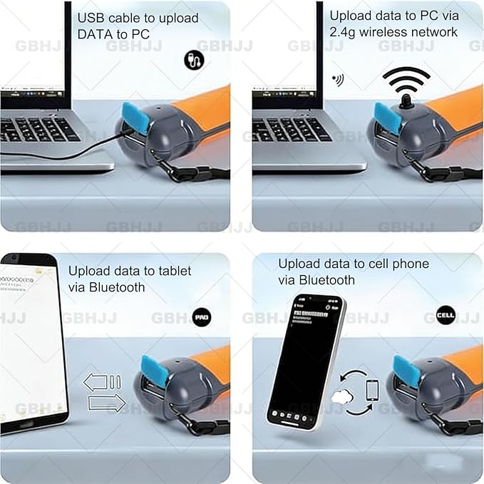 Pet Microchip Scanner, Pet Id Scanner Rechargeable Animal Chip Registration, 30S Auto Power Off & Storage Up to 20000 Datas, for Dog/Cat/Pig/Animal