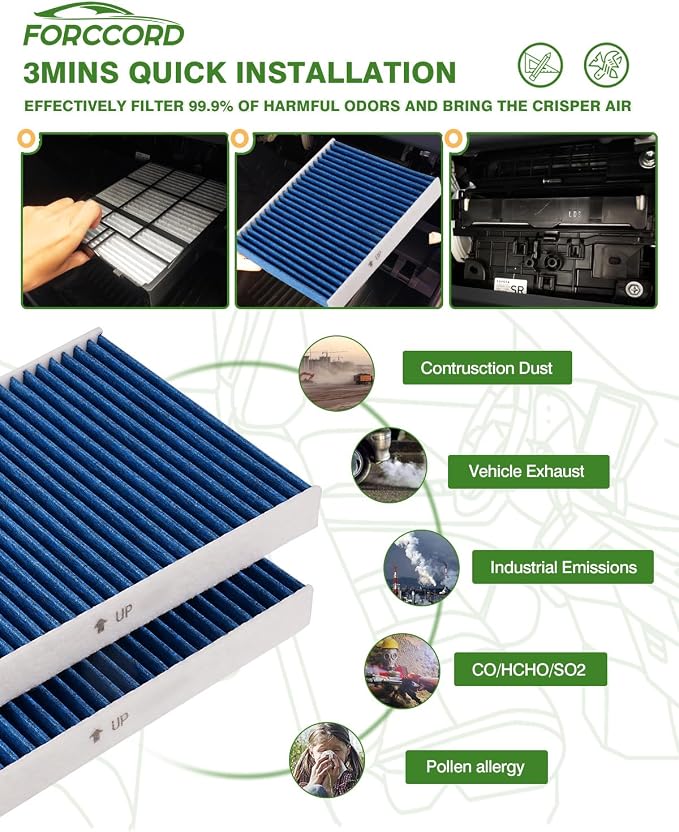 Cabin Air Filter and Engine Air Filter Fits