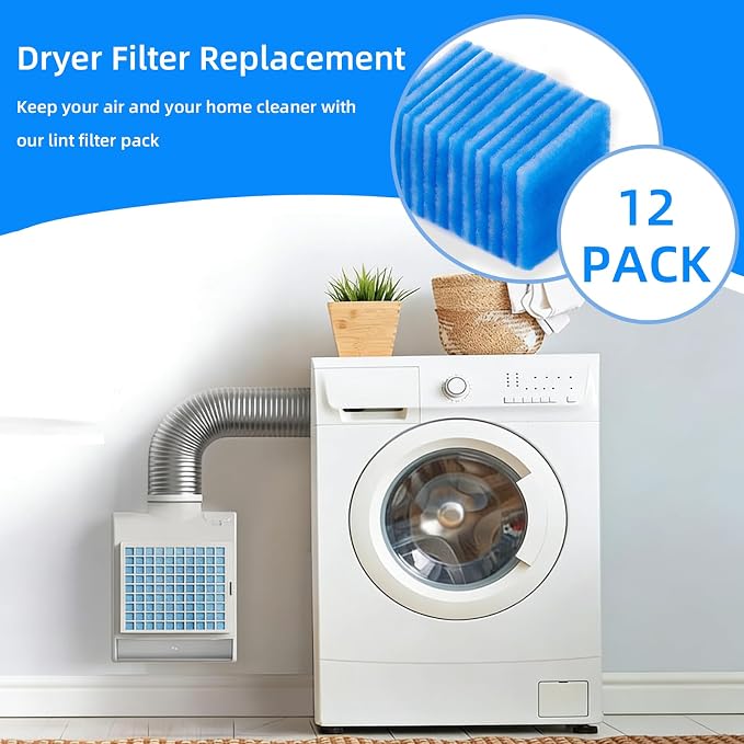 12-Pack Dryer Filter Replacement, Compatible
