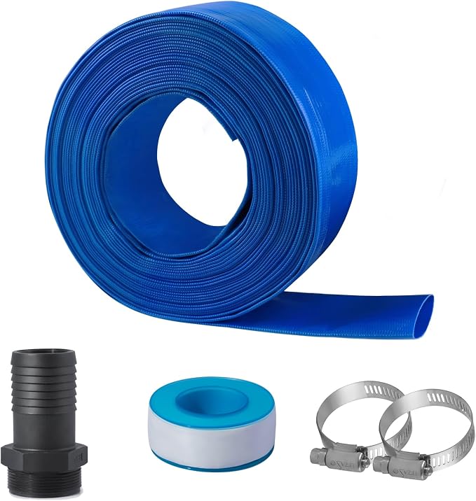 Eastrans 2 in x 50 ft Pool Backwash Hose Kit