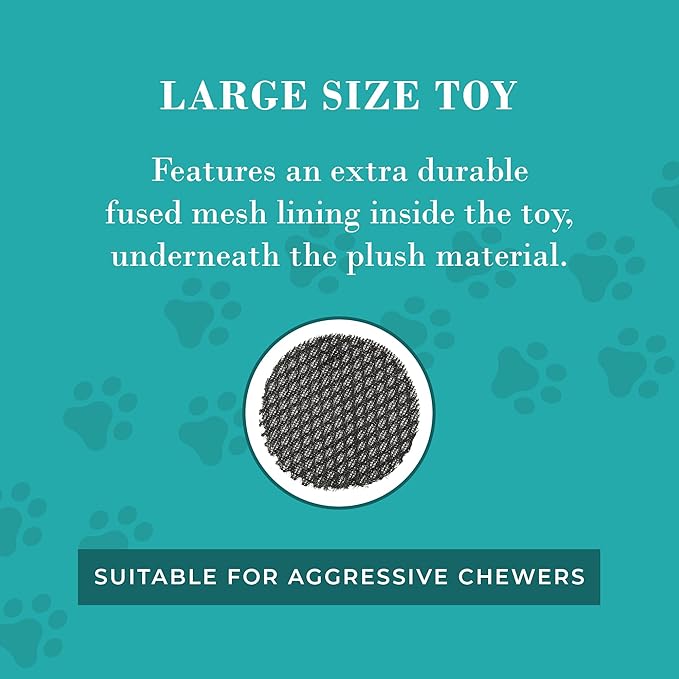 Haute Diggity Dog Cowboy Hat Plush Dog Toy for Medium & Large Dogs, Western-Inspired Stuffed Dog Toys with Interactive Squeaker, Mesh Lining, Machine-Washable, Durable & Safe, One Size, Brown