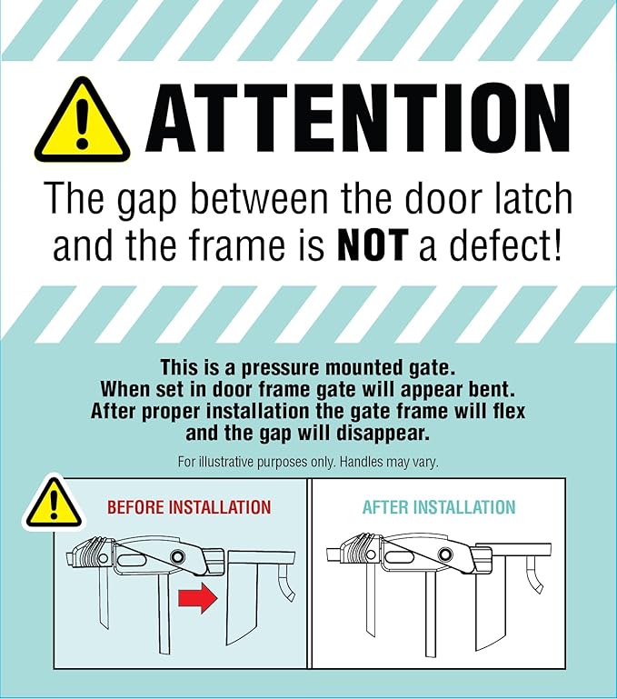 Regalo Safety 36" Extra Tall and 49" Wide Baby Gate for Doorways & Bottom of Stairs, Pressure Mounted Walk Through Baby Gate for Toddlers & Pets, Tested & Safe, American Designed, American Owned