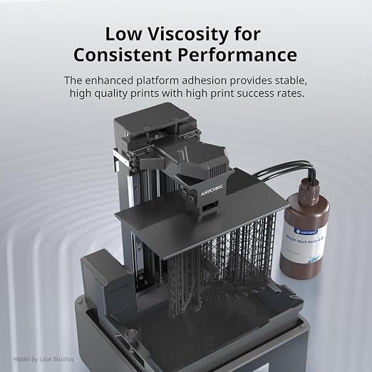 ANYCUBIC Water Washable 3D Printer Resin 2.0 Bundle, 405nm High Precision