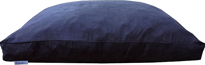 Dogbed4less Memory Foam Dog Bed for Medium Large Dogs with Orthopedic Comfort, Waterproof Liner and Espresso Washable Pet Bed Cover 40X35 Pillow