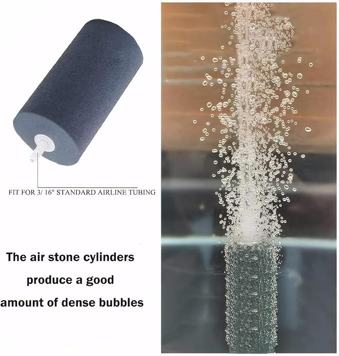 Large Air Stone, Air Stone Hydroponics, 4 x 2 Inch Large Air Stone Cylinder