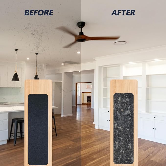 Ceiling Fan Filters for Blades, Easily Sticks Unscented Air Filters for Common