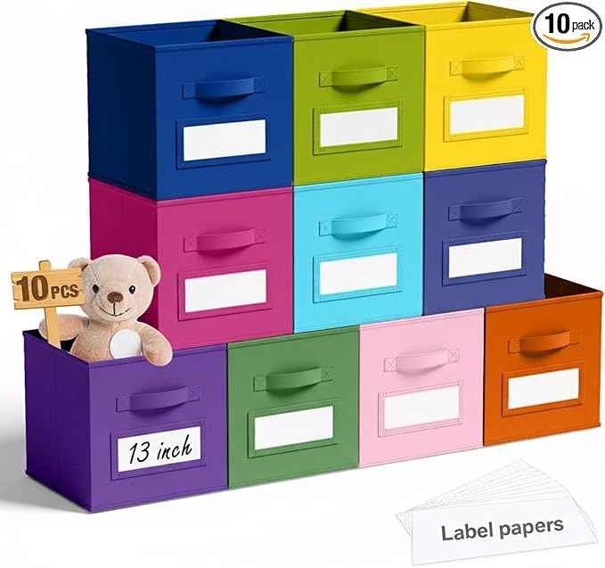 10 Pcs Fabric Storage Cubes