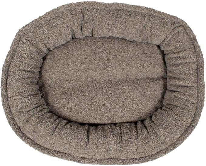 CAROLINA PET COMPANY Microfiber & Tipped Berber Comfy Cup Dog Bed - Blue, S