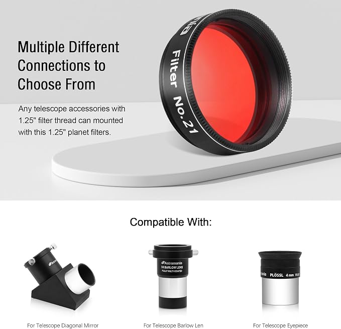 Astromania Telescope Filter, 1.25 Inches Planetary Filter