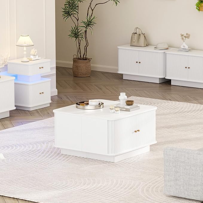 Fluted Shoe Storage Bench, Mud Room Benches