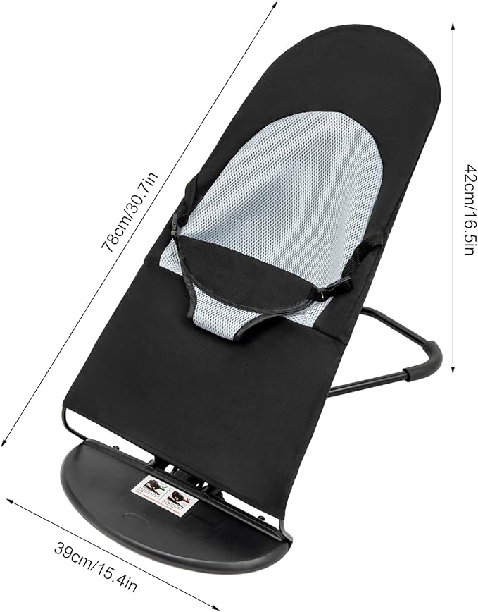 Pet Dog Cat Rocking Chair, Portable Foldable Pet Rocker Bed 3-Level Height Adjustable Small Pet Rocker Summer Breathable Pet Rocker Sofa Bed Dog Cats Rocker Beds for Pets Under 33lbs Black