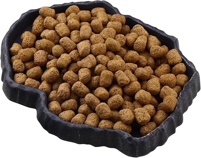 Reptile Water Dish, Reptile Feeding Dish Corner Bowl Breadworm Feeding Food Bowl, Terrarium Decor Bowls for Bearded Dragon Lizard Frog Leopard Gecko Tortoise Hermit Crab Chameleon (Middle)