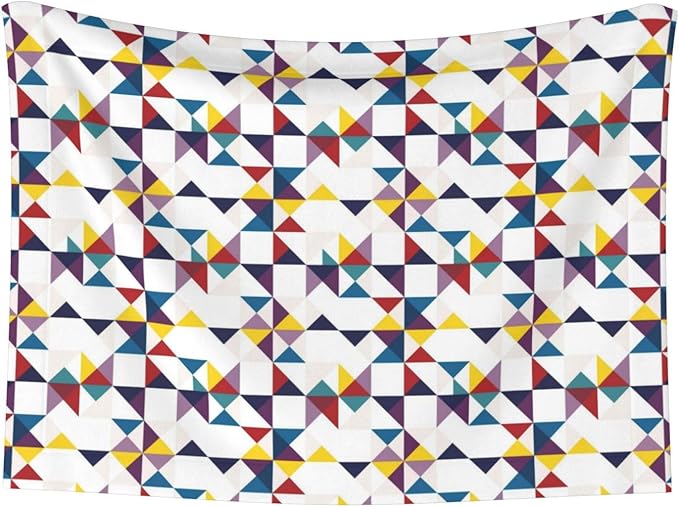 Reversible Plush Pet Blanket for Puppies Kittens, Red Black Classical Retro Houndstooth Pattern, Double Sided Gentle Dot Texture for New Pets Adjusting to Home Environment Softly