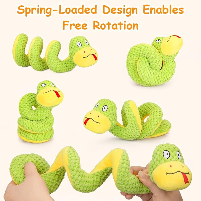 Retro Shaw Cat Toys, 14 Inches Crinkle Snake Cat Toy with Catnip & Silvervine - Interactive Chew Toy for Cats, Realistic Stuff Snake for Biting & Play, Suitable for Large-Breed Cats