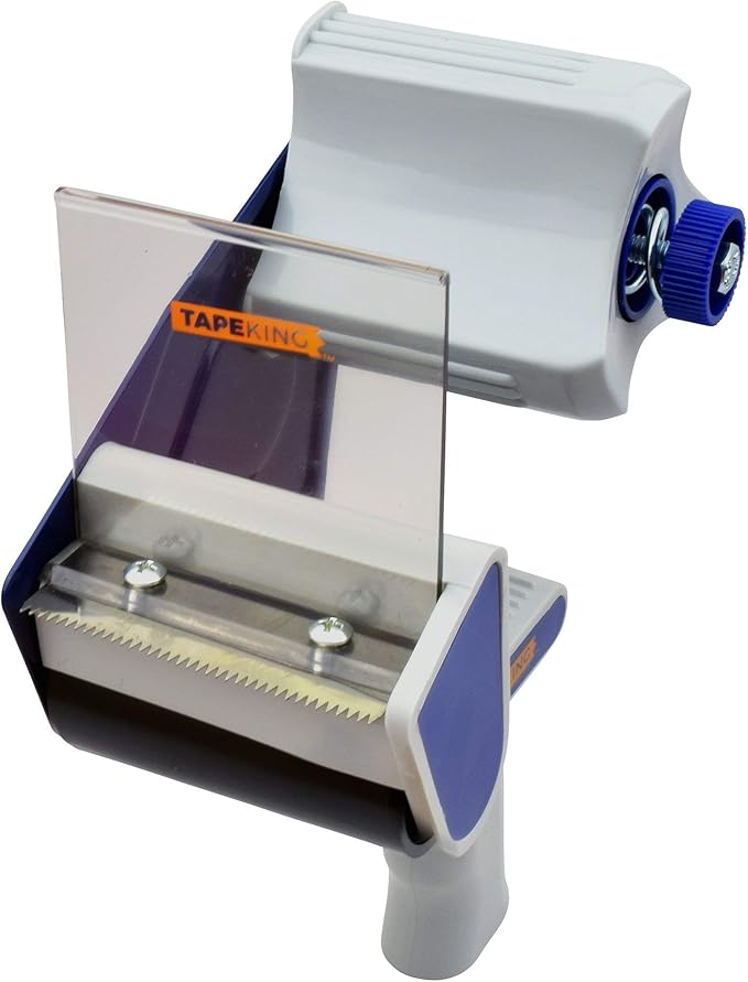 Tape King Packing Tape Dispenser Gun - Handheld Tape Gun with 1 Bonus Clear Packaging Tape (3 Inch Wide) - Shipping Tape for Sealing, Storing, and Moving Boxes, 1 Pack