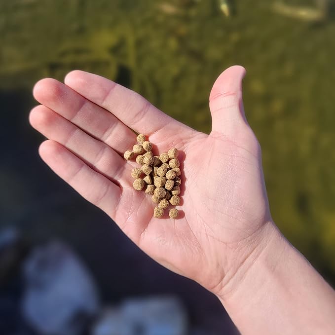 HALF OFF PONDS Show & Grow Koi Fish Food - 30 lb Floating Pellets, 5mm Size - Goldfish Food for Ponds - 35% Protein with Beta Carotene & Vitamins - Enhances Color Vibrancy & Body Definition