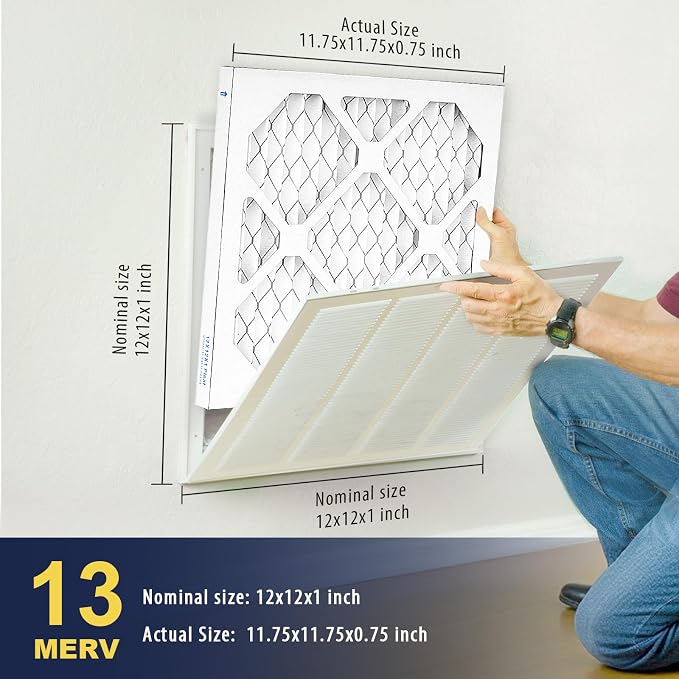 12×12×1 MERV 13 Furnace Air Filters