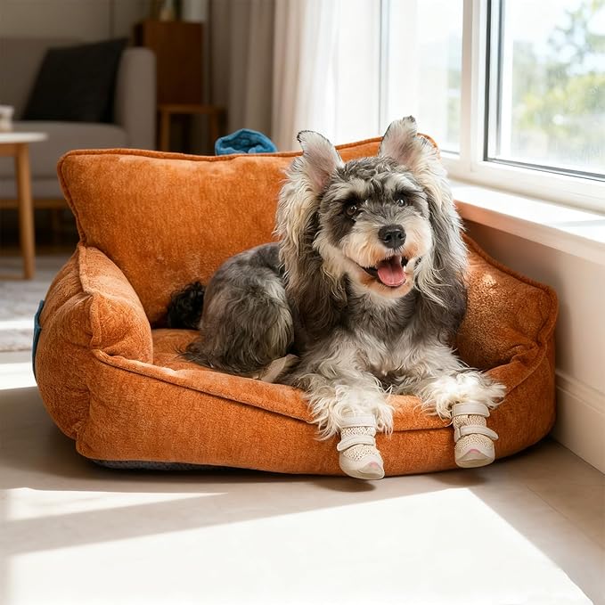Washable Dog Bed,Dog Bed Medium Size Dog,Memory Foam Dog Bed,Dog Sofa Bed Warm and Comfortable,M(23.5"x15.5"x13.5")