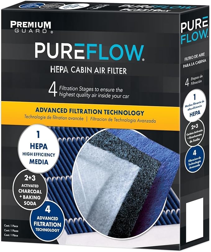 PureFlow HEPA Cabin Air Filter PC99239HX | Fits 2019-2024 Kia Forte, 2021-2024
