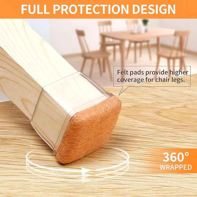 Ezprotekt Chair Leg Floor Protectors