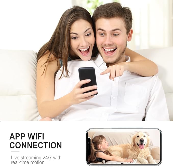 2026 Upgraded 4K Security Camera, Mini Nanny Cam for Home with Free Cloud Storage,WiFi Camera,Long Battery Life, Motion Detection,Remote Viewing,Wireless Camera for Pet/Baby/Nanny Surveillance