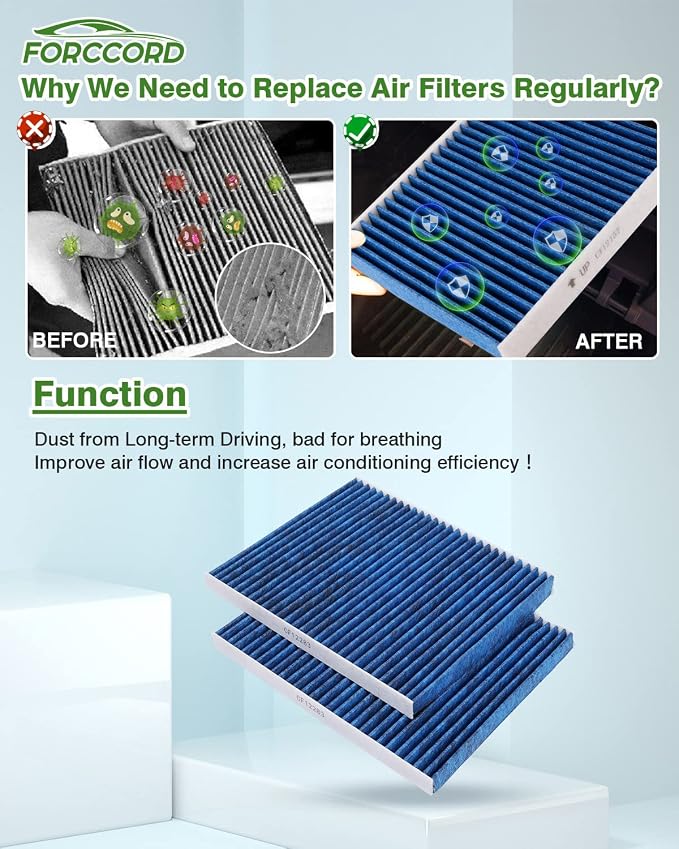 2-Pack CF12161 Cabin Air Filter Fits