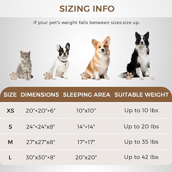 Calming Dog Bed & Cat Bed with Anti-Slip Bottom, Medium Size Washable Anti-Anxiety Donut Dog Beds for Small Dogs & Cats, Fluffy Plush Cozy Round Dog Bed(24 Inch, Rainbow)