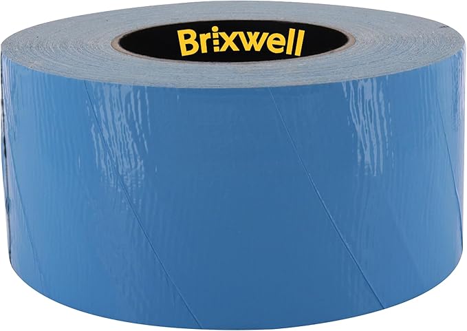 Brixwell 3 Rolls - Blue Double Coated Carpet Tape 3 Inch x 36 Yard Made in The USA