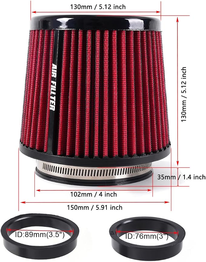 4-Inch Cold Air Intake Filter
