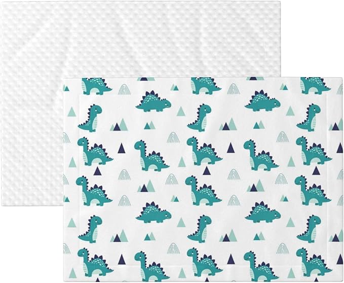 Pet Blanket for Couches and Beds, Funny Dinosaur Green, Reversible Double Sided Plush Design with Soft Bumpy Texture and Smooth Surface, Furniture Protector