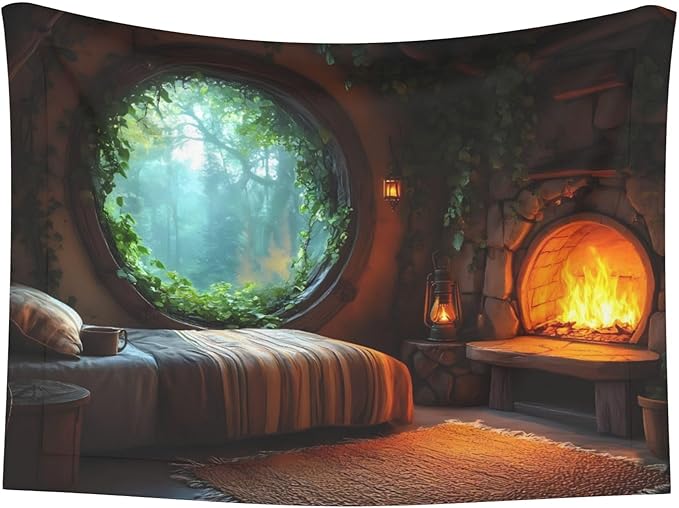 Waterproof Dog Blanket Soft Pet Blanket for Puppy Cat, Fleece Cat Throw Blankets for Furniture Bed Couch Sofa Reversible - Cozy Tree Hole Cabin