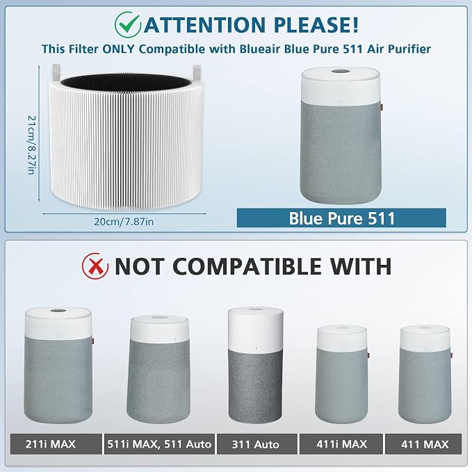 2-pack 511 Replacement Filter, Compatible