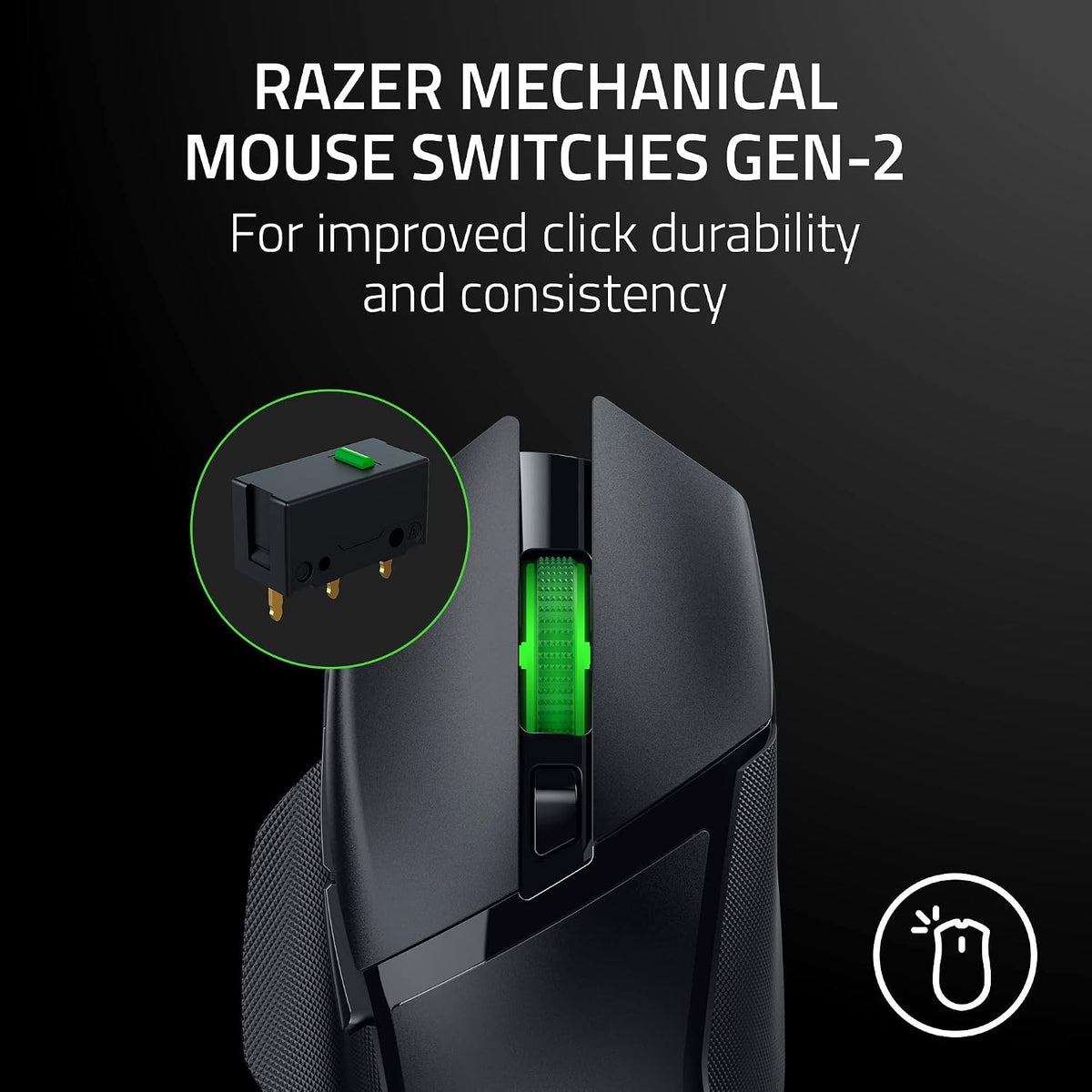 Razer Basilisk V3 X HyperSpeed Customizable Wireless Gaming Mouse, Black