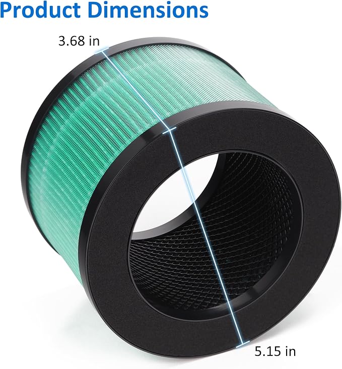 2 Pack MK01 MK06 True HEPA Replacement Filter Compatible