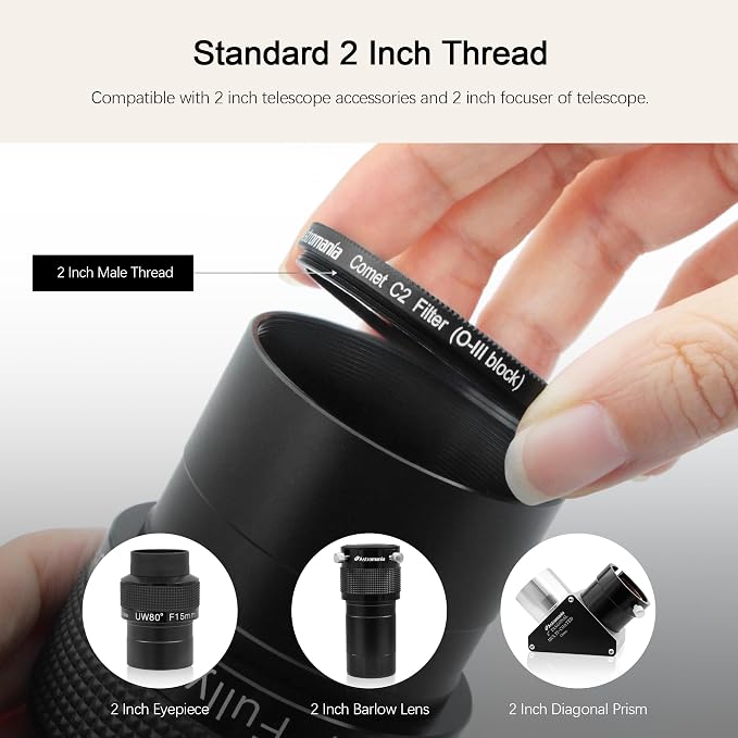 Astromania Telescope Filter 2 Inch Upgrated O-III Comet Filter Narrowband